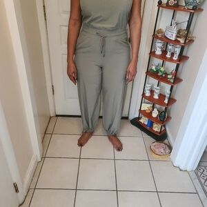 Women's Olive Green Jumpsuit